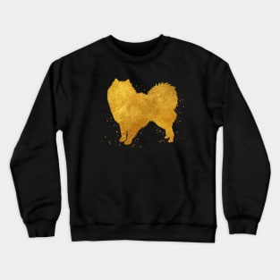 American eskimo dog golden art Crewneck Sweatshirt